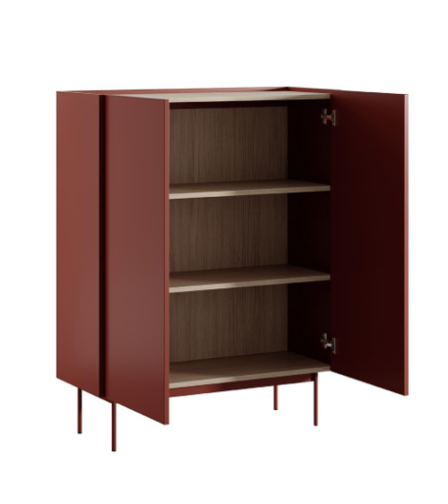 Ensemble meuble TV Couleur Céramique Rouge